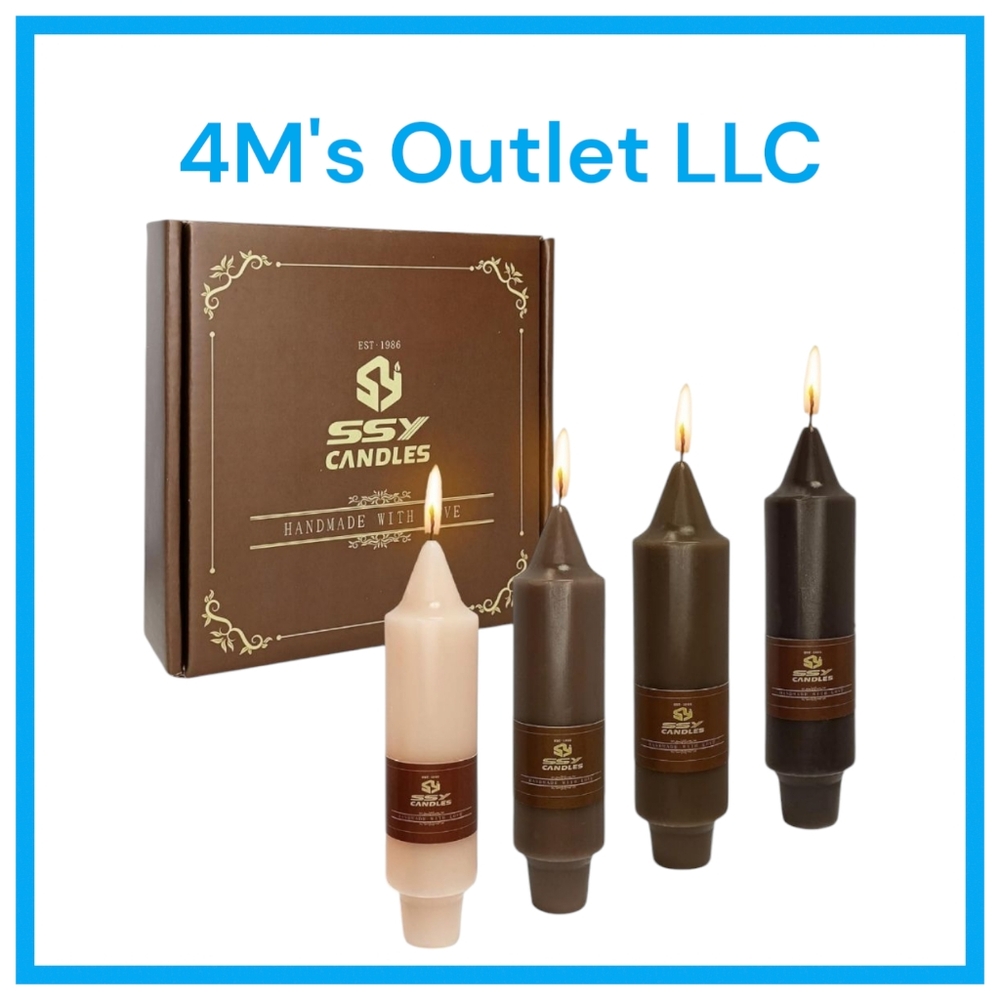 SSY Candles Set of 4 in Neutral Tones